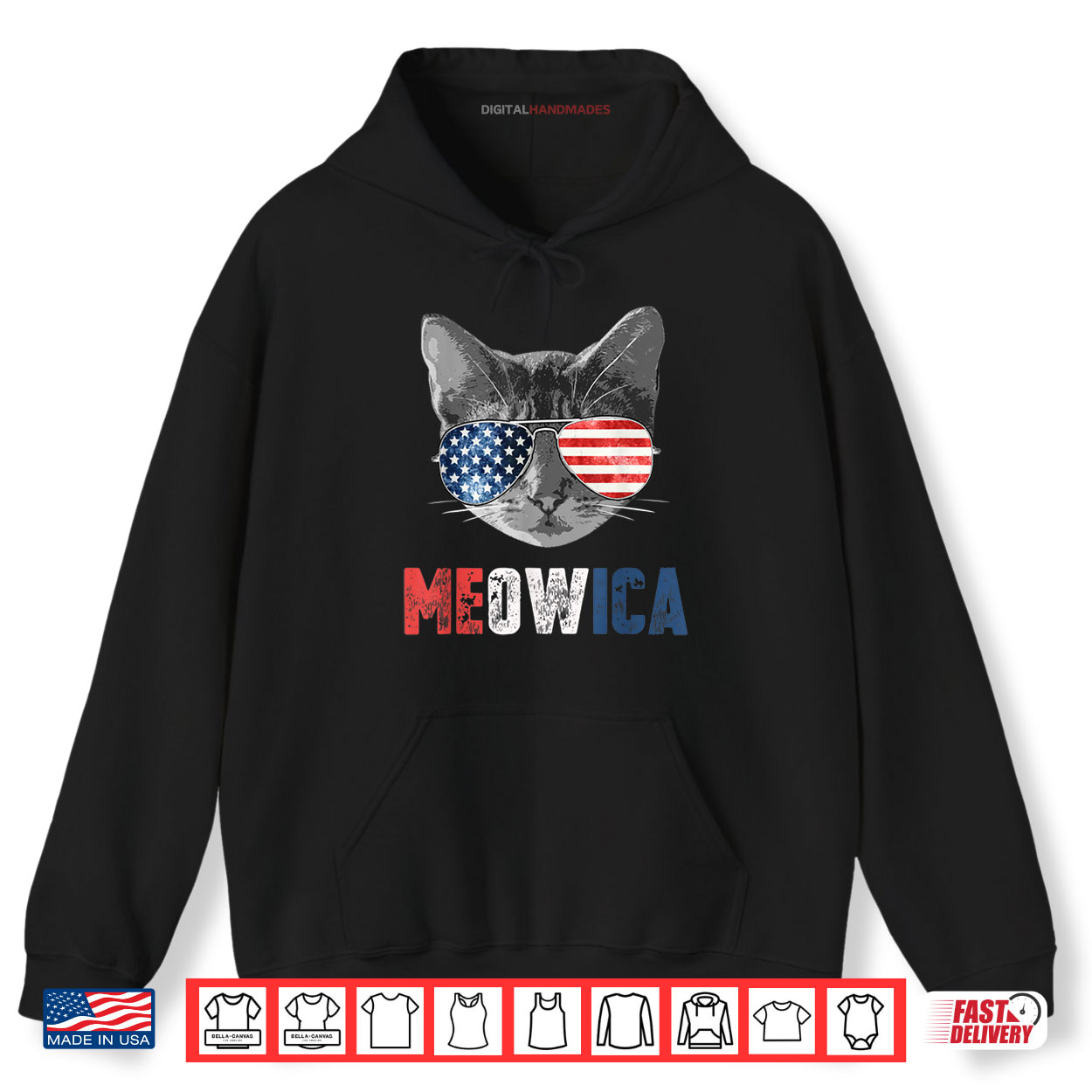 4th of July Shirt Meowica American Flag Cat Shirt 4th of July Shirt Meowica American Flag Cat Shirt