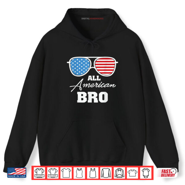 Hoodie All American Bro Sunglasses Shirt