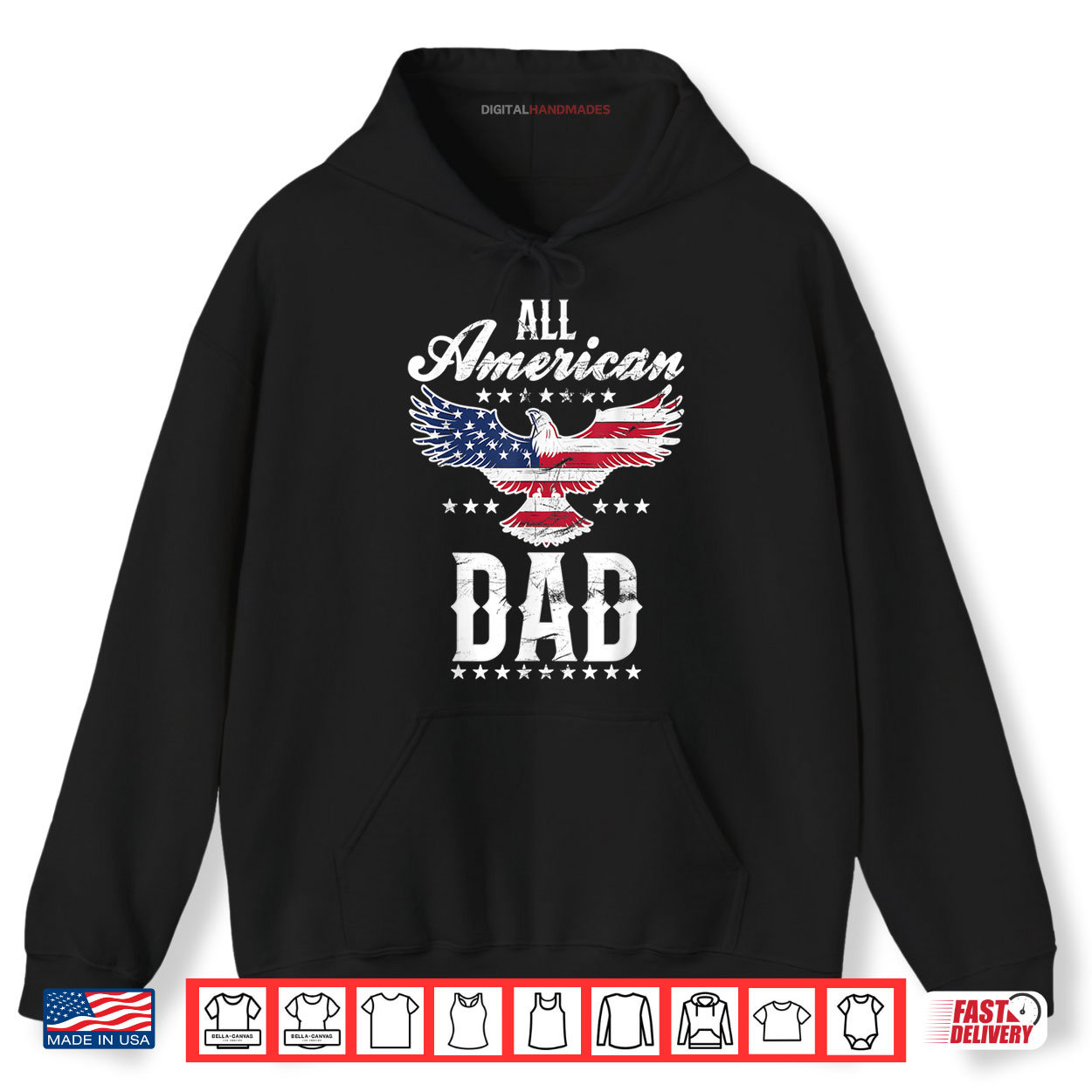 All American Dad Eagle 4th of July Fathers Day Men Daddy Shirt All American Dad Eagle 4th of July Fathers Day Men Daddy Shirt