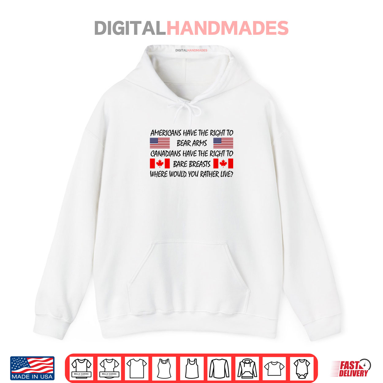 Americans Have The Right To Bear Arms Canadians Have The Right To Bare Breasts Shirt Americans Have The Right To Bear Arms Canadians Have The Right To Bare Breasts Shirt