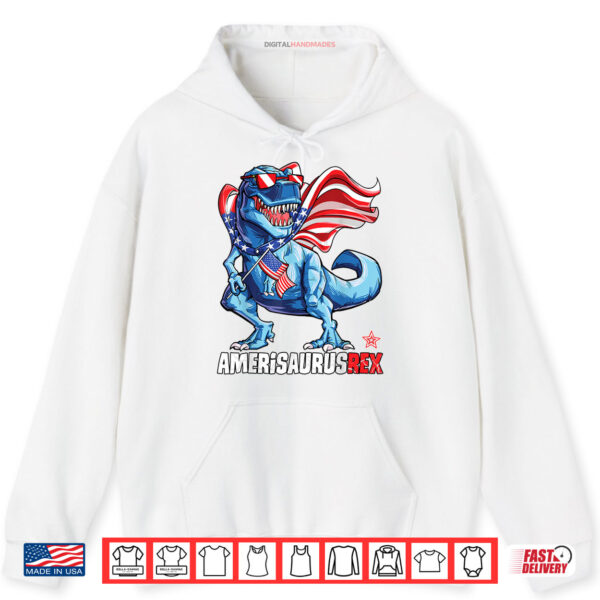 Hoodie Amerisaurus TRex Dinosaur 4th of July Shirt