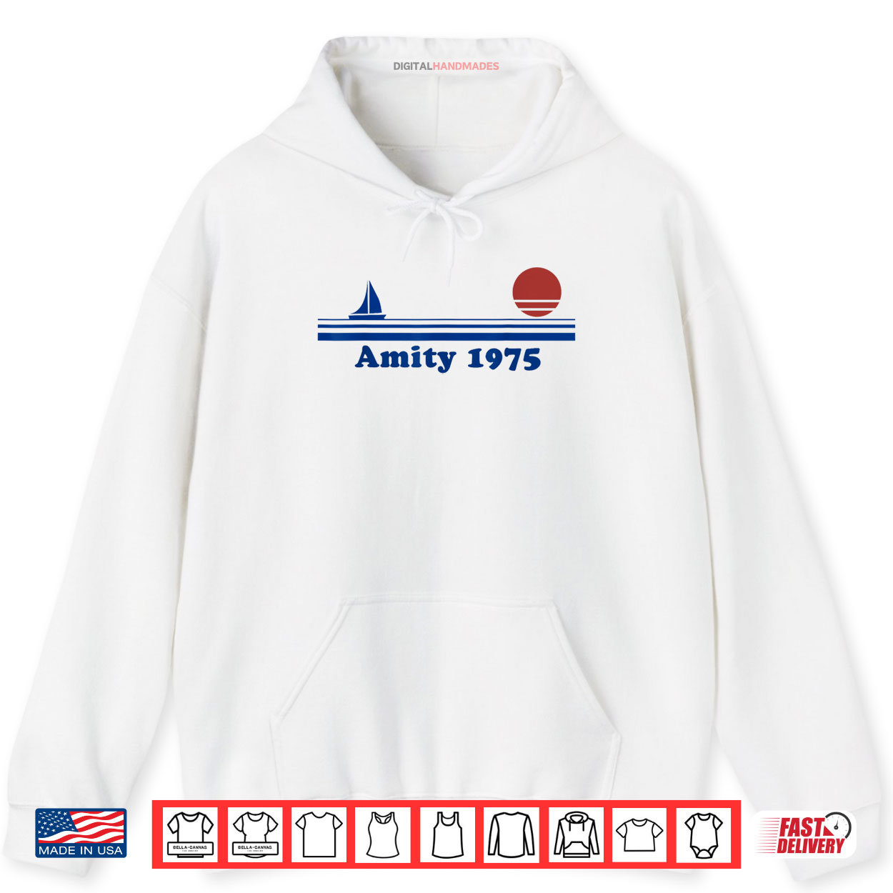 Amity 1975 Sunset Sailboat Sunrise Summer Ocean Vacation Shirt Amity 1975 Sunset Sailboat Sunrise Summer Ocean Vacation Shirt