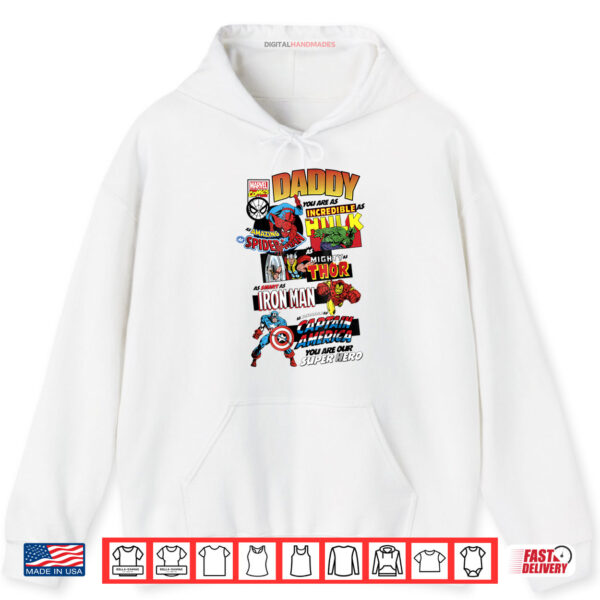 Avengers Father's Day Retro Comic Graphic Shirt 2 Hoodie Avengers Fathers Day Retro Comic Graphic Shirt