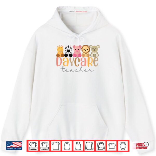 Daycare Teacher Animals Daycare Provider Back To School Shirt 2 Hoodie Daycare Teacher Animals Daycare Provider Back To School Shirt