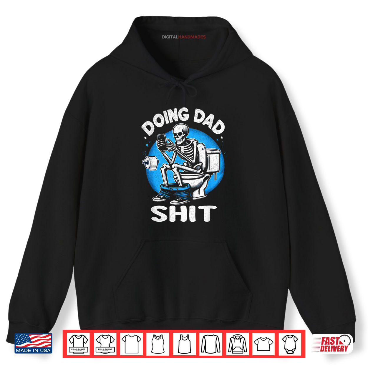 Doing Dad Sh t Skeleton on Toilet Funny Father’s Day Shirt Doing Dad Sh t Skeleton on Toilet Funny Father’s Day Shirt