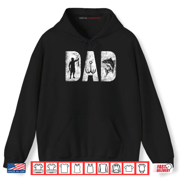 Fishing Dad Classic Bold Font Father's Day Fish Daddy Shirt 2 Hoodie Fishing Dad Classic Bold Font Fathers Day Fish Daddy Shirt