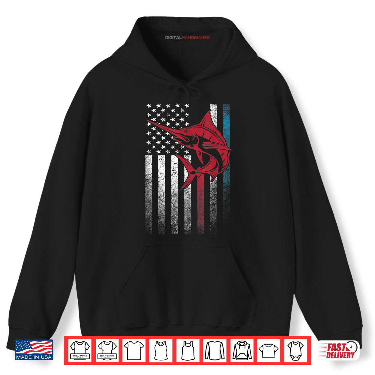 Fishing Marlin Swordfish Fish 4th of July American Flag USA Shirt Fishing Marlin Swordfish Fish 4th of July American Flag USA Shirt