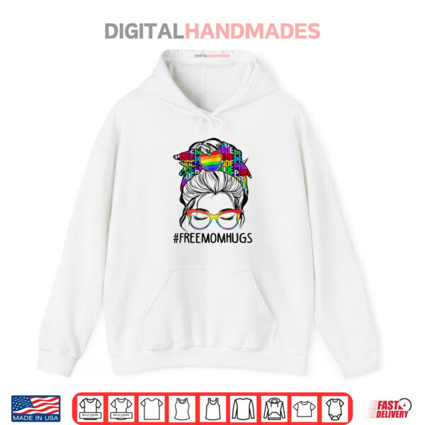 Free Mom Hugs Free Mom Hugs Inclusive Pride LGBTQIA Shirt 2 Hoodie Free Mom Hugs Free Mom Hugs Inclusive Pride LGBTQIA Shirt