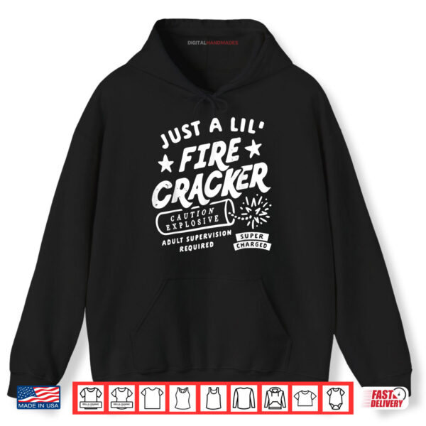 Funny Just A Lil' Firecracker Cute Toddler Youth 4th of July Shirt 2 Hoodie Funny Just A Lil Firecracker Cute Toddler Youth 4th of July Shirt digitalhandmades