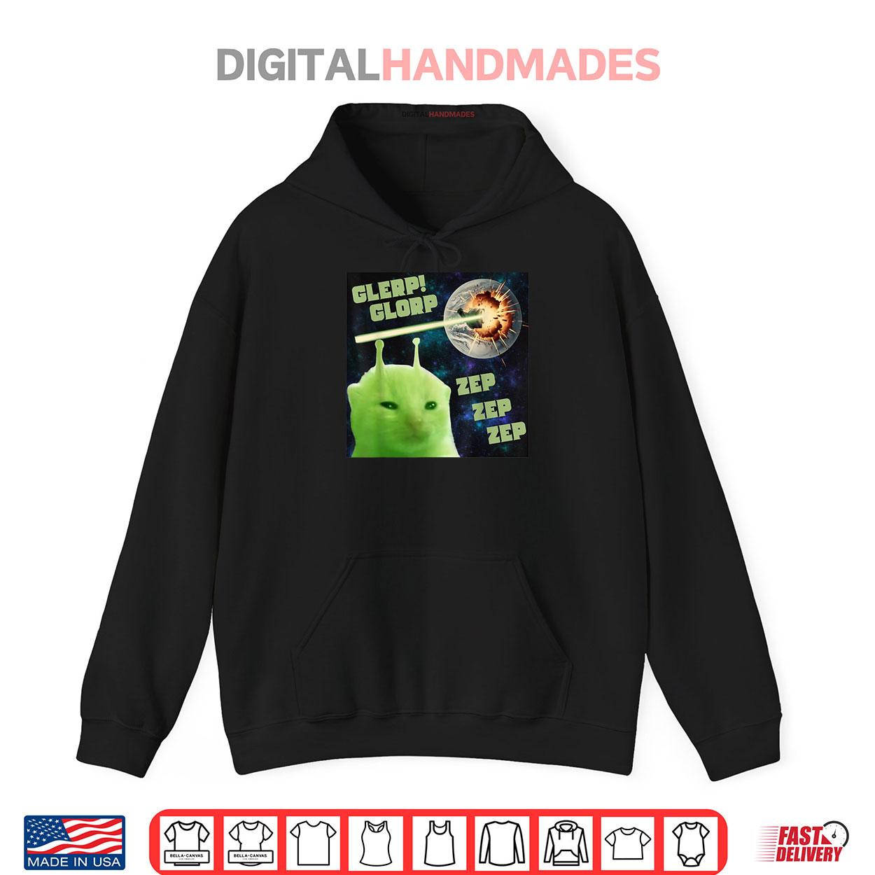 Glerp Glorp Zep Zep Cat Silly Alien Meme Cat Meme Brainrot Shirt Glerp Glorp Zep Zep Cat Silly Alien Meme Cat Meme Brainrot Shirt