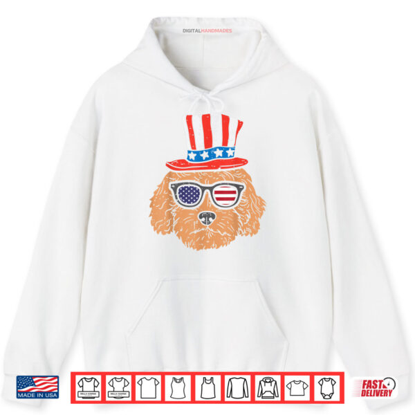 Hoodie Goldendoodle Sunglasses American USA 4th Of July Fourth Dog Shirt digitalhandmades