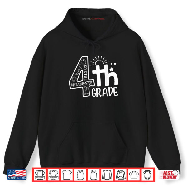 Hoodie Hello 4th Grade Teacher Team Fourth Grade Shirt