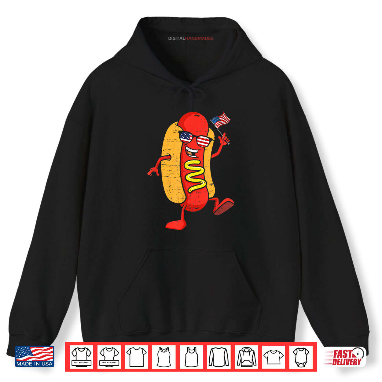 Hot Dog Sunglasses American Flag USA Funny 4th Of July Shirt Hot Dog Sunglasses American Flag USA Funny 4th Of July Shirt