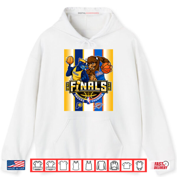 Hoodie Indiana Pacers Vs Oklahoma City Thunder 2025 NBA Finals Mascot Shirt