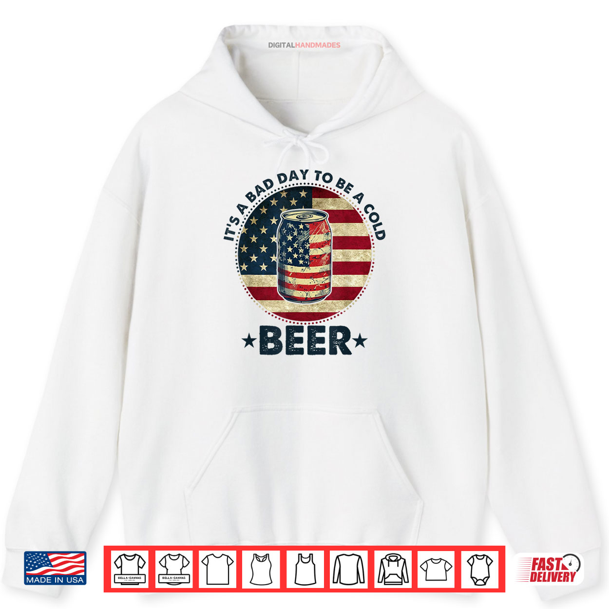 It’s a Bad Day to Be a Cold Beer Vintage US Flag 4th of July Shirt It’s a Bad Day to Be a Cold Beer Vintage US Flag 4th of July Shirt