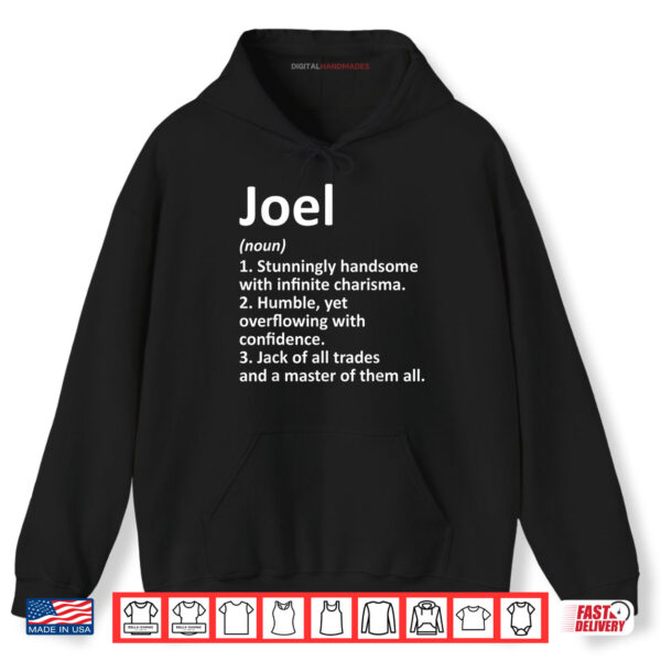 Hoodie JOEL Definition Personalized Name Funny Birthday Gift Idea Shirt