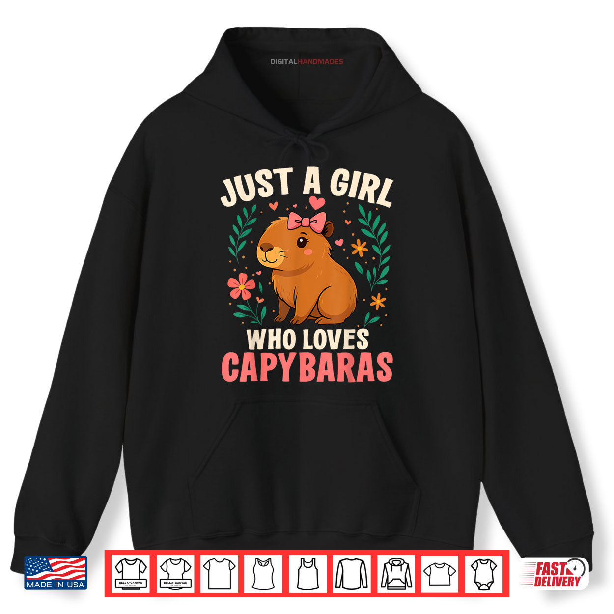 Just a Girl Who Loves Capybaras Cute Rodent Animal Shirt Just a Girl Who Loves Capybaras Cute Rodent Animal Shirt