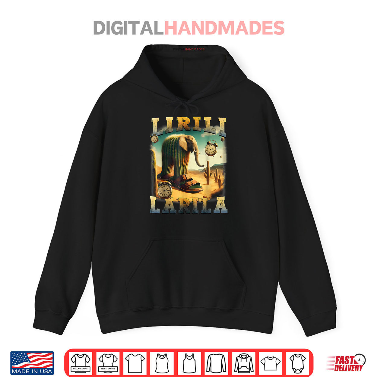Lirili Larila Italian Brainrot Cactus Elephant Shirt Lirili Larila Italian Brainrot Cactus Elephant Shirt
