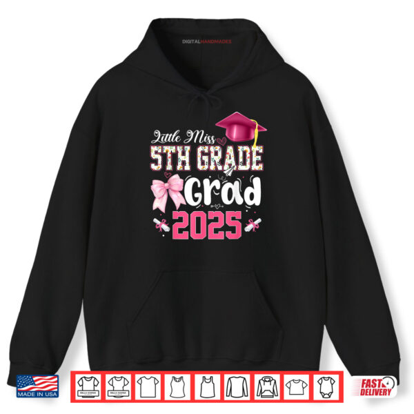 Hoodie Little Miss 5th Grade Graduation Graduate Coquette Shirt