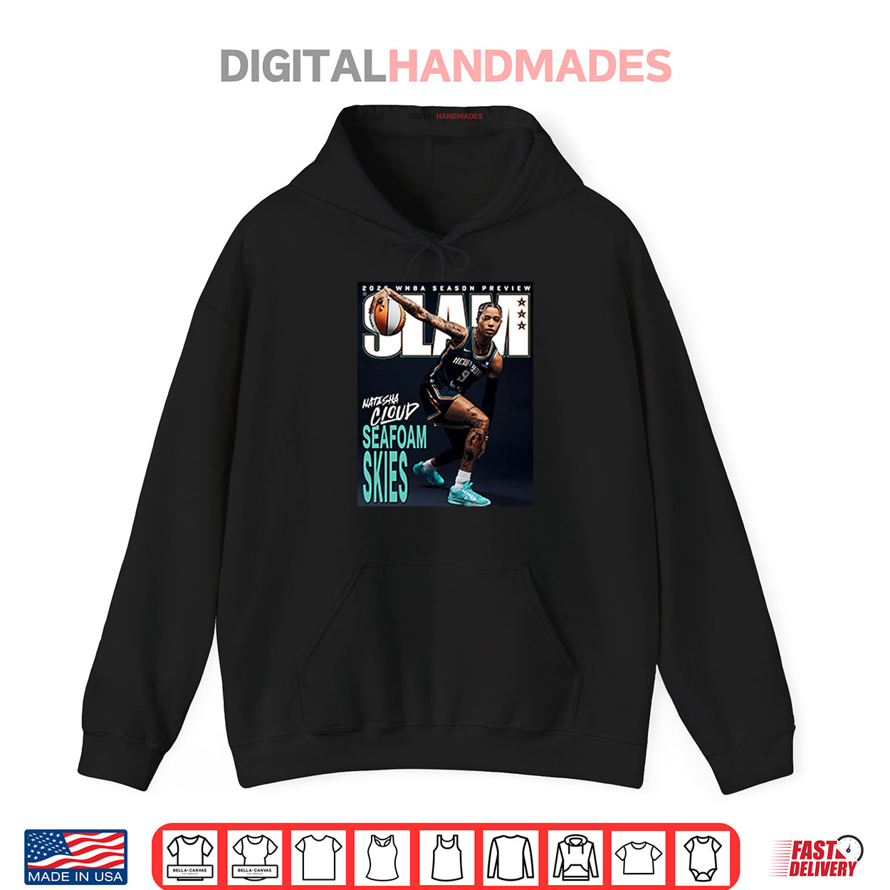 Natasha Cloud New York Liberty Seafoam Skies Magazine SLAM 256 Cover 2025 WNBA Season Shirt Natasha Cloud New York Liberty Seafoam Skies Magazine SLAM 256 Cover 2025 WNBA Season Shirt