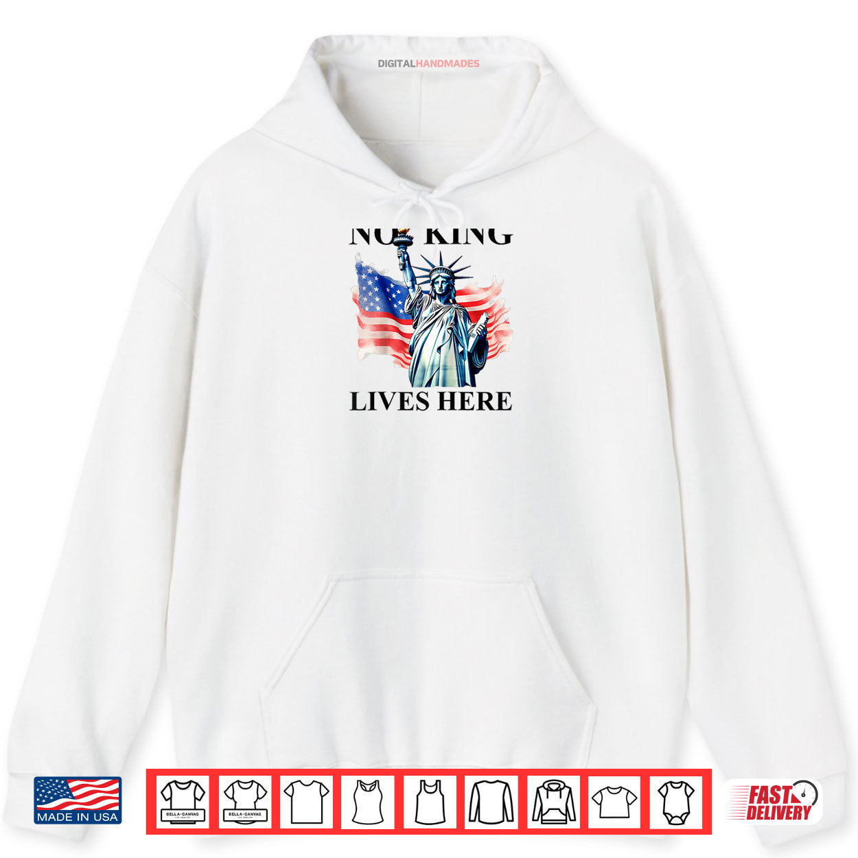 No King Lives Here No Kings in America Freedom American Flag Raglan Shirt No King Lives Here No Kings in America Freedom American Flag Raglan Shirt
