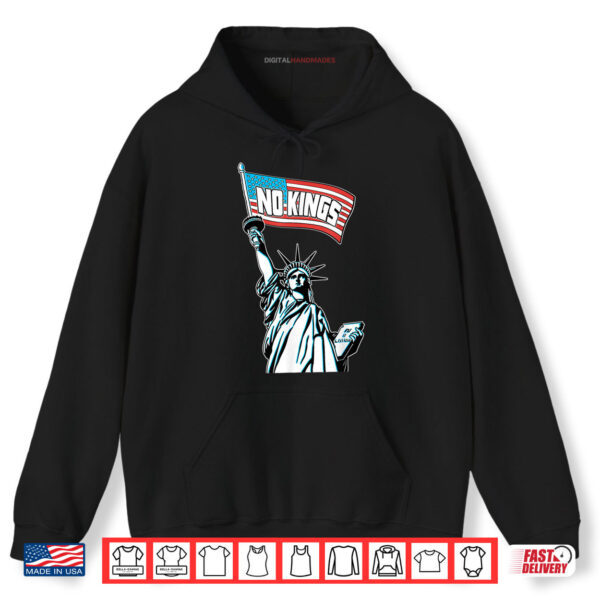 Hoodie No Kings In America Save Democracy I Dissent Anti Trump Shirt