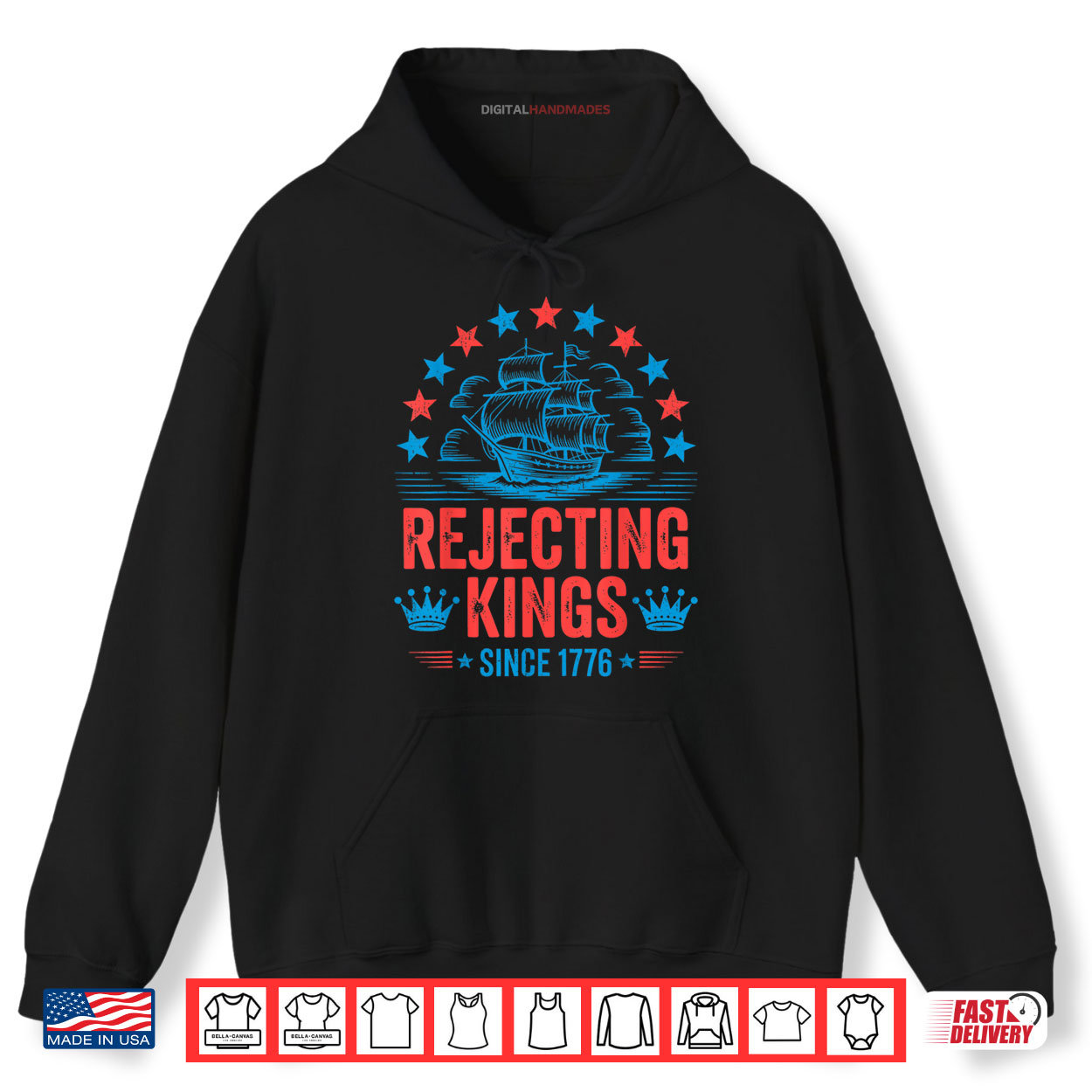 No Kings In America Shirt Rejecting Kings Since 1776 Shirt No Kings In America Shirt Rejecting Kings Since 1776 Shirt
