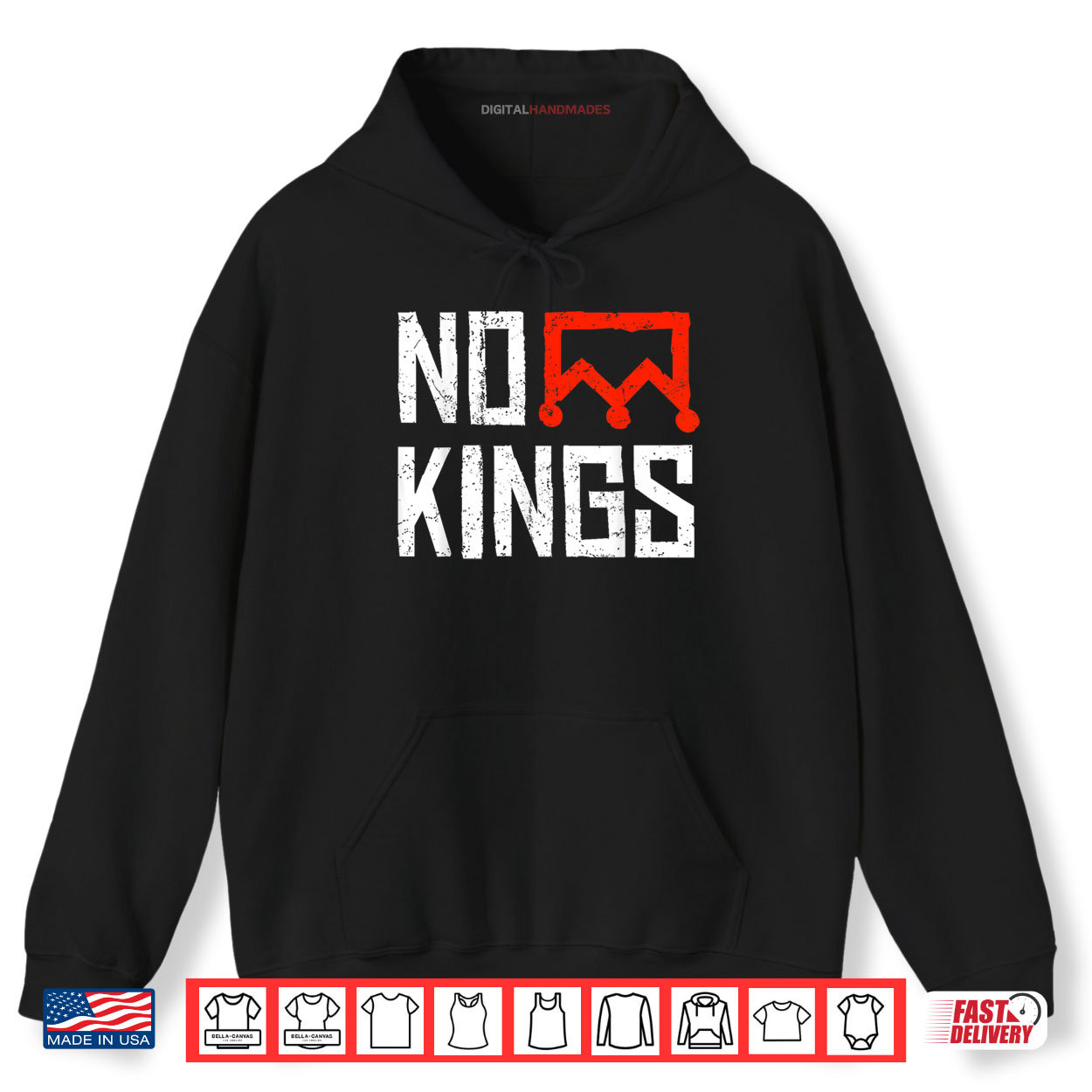 No Kings Nope Protest Sign Horizontal Shirt No Kings Nope Protest Sign Horizontal Shirt
