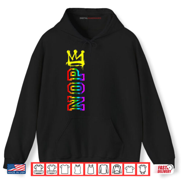 Hoodie No Kings Protest Sign Vertical LGBT Pride Shirt