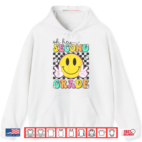 Hoodie Oh Hey Second Grade Shirt Back To School Groovy 2nd Grade Shirt