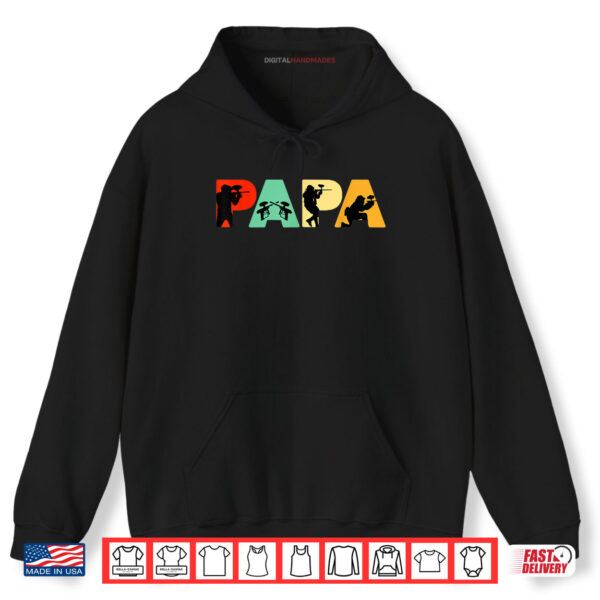 Hoodie Paintball Dad Fathers Day Shirt
