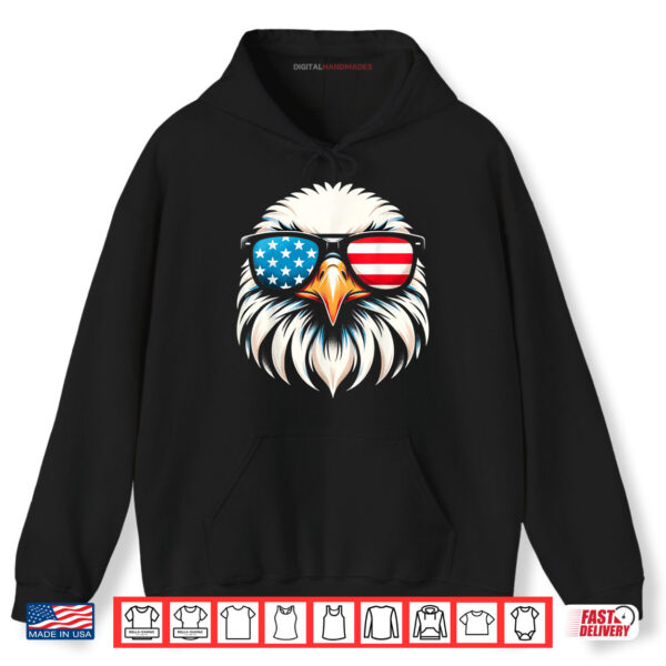 Hoodie Patriotic Eagle USA Flag 4th of July Shirt