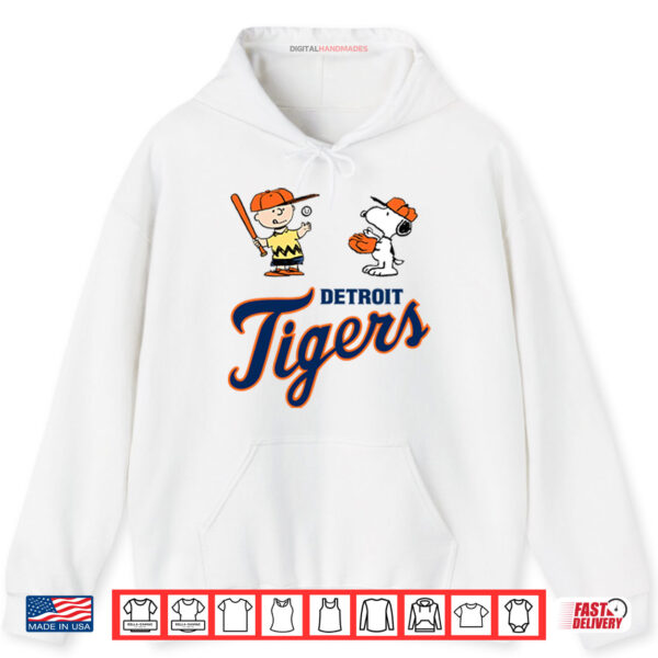 Hoodie Peanuts Charlie Brown And Snoopy Detroit Tigers Shirt