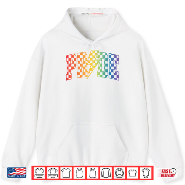 Hoodie Pride Lightning Bolt Rainbow LGBTQ Pride Month Shirt