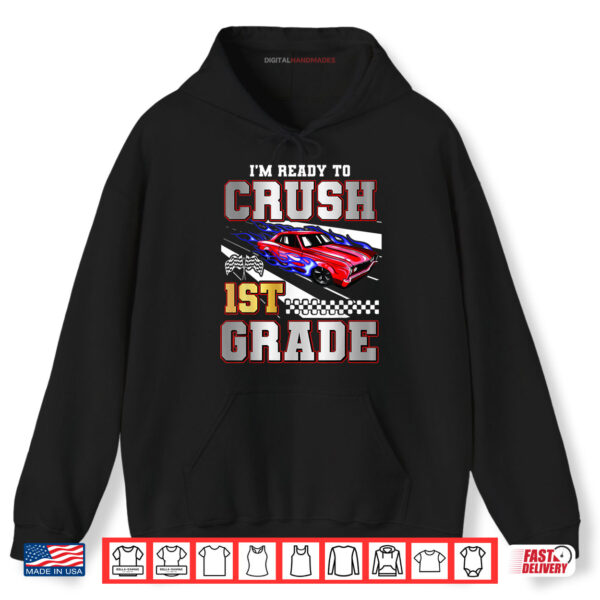 Ready To 1st Grade Racing Cars Video Game Back To School Shirt 2 Hoodie Ready To 1st Grade Racing Cars Video Game Back To School Shirt