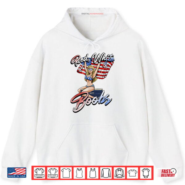 Hoodie Red White And Boobs Shiti Coolers Happy 4th Of July Shirt digitalhandmades