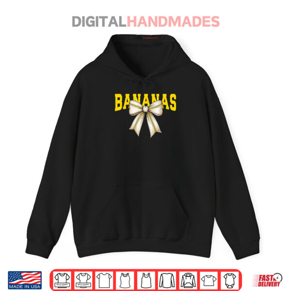 Hoodie Retro Banana Coquette Bow Shirt