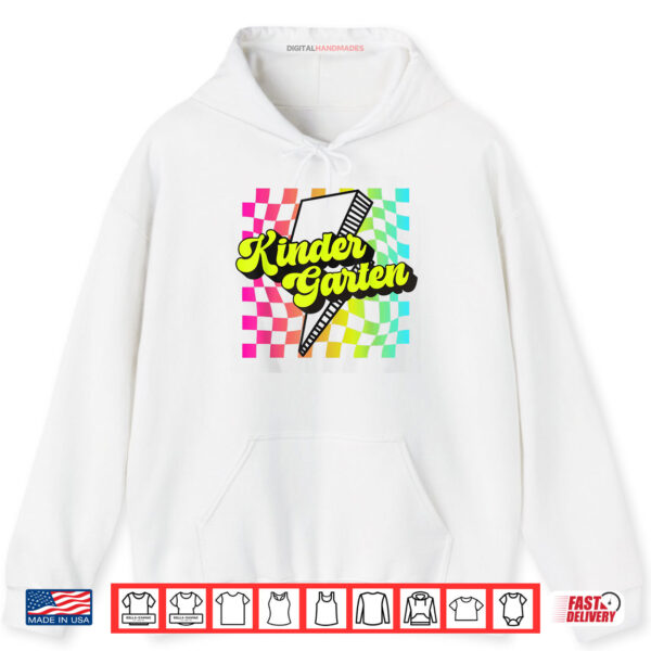Hoodie Retro Kindergarten Lightning Bolt Elementary Back To School Shirt