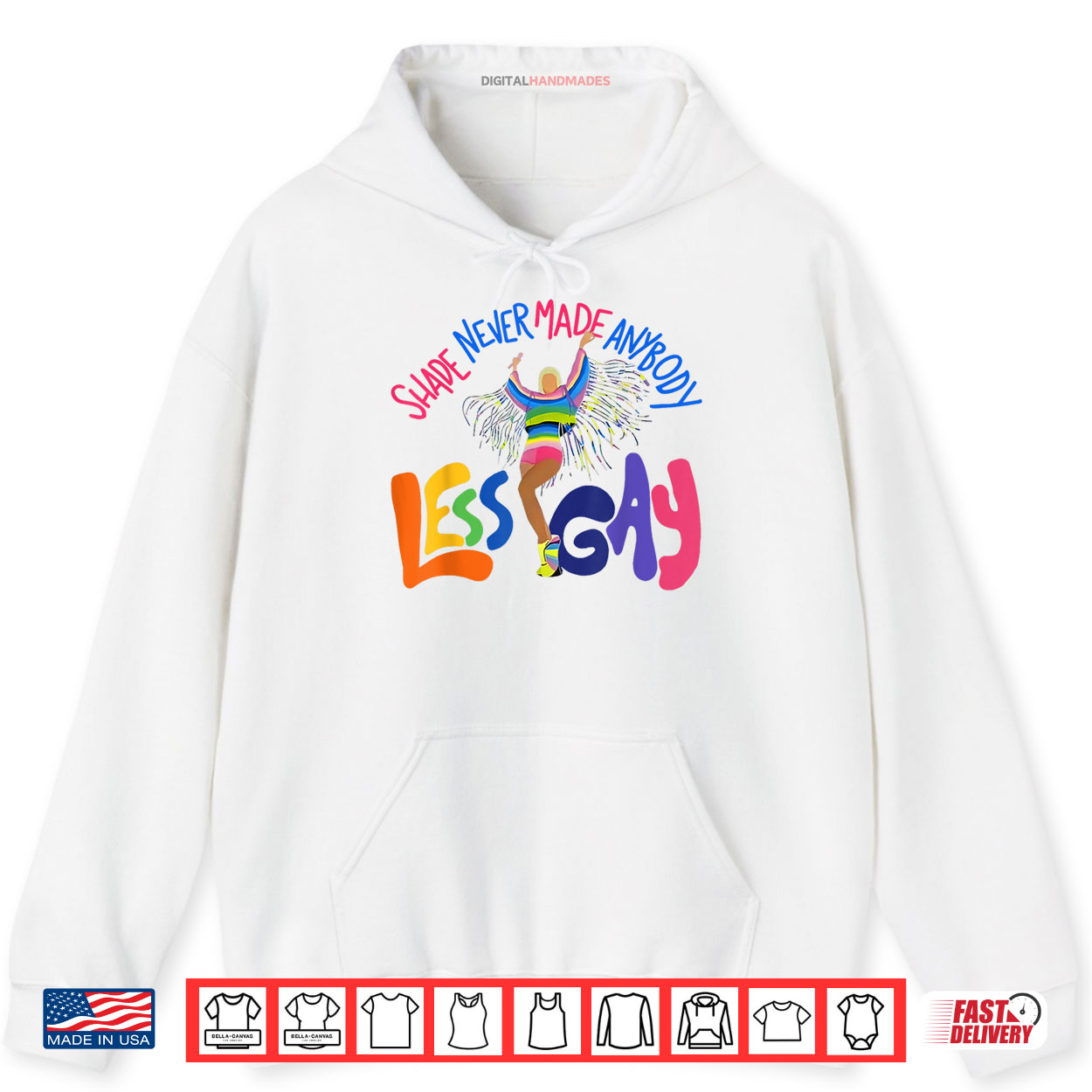 Retro Shade Never Made Anybody Less Gay Rainbow Pride Month Shirt Retro Shade Never Made Anybody Less Gay Rainbow Pride Month Shirt