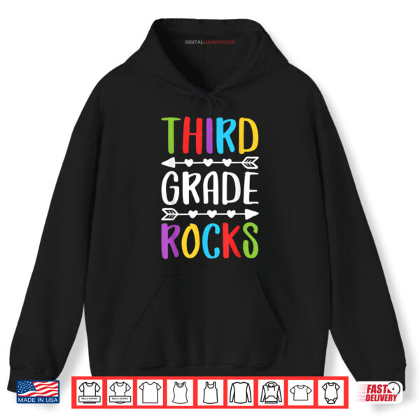 Third Grade Rocks 3rd Grade Back To School Shirt 2 Hoodie Third Grade Rocks 3rd Grade Back To School Shirt