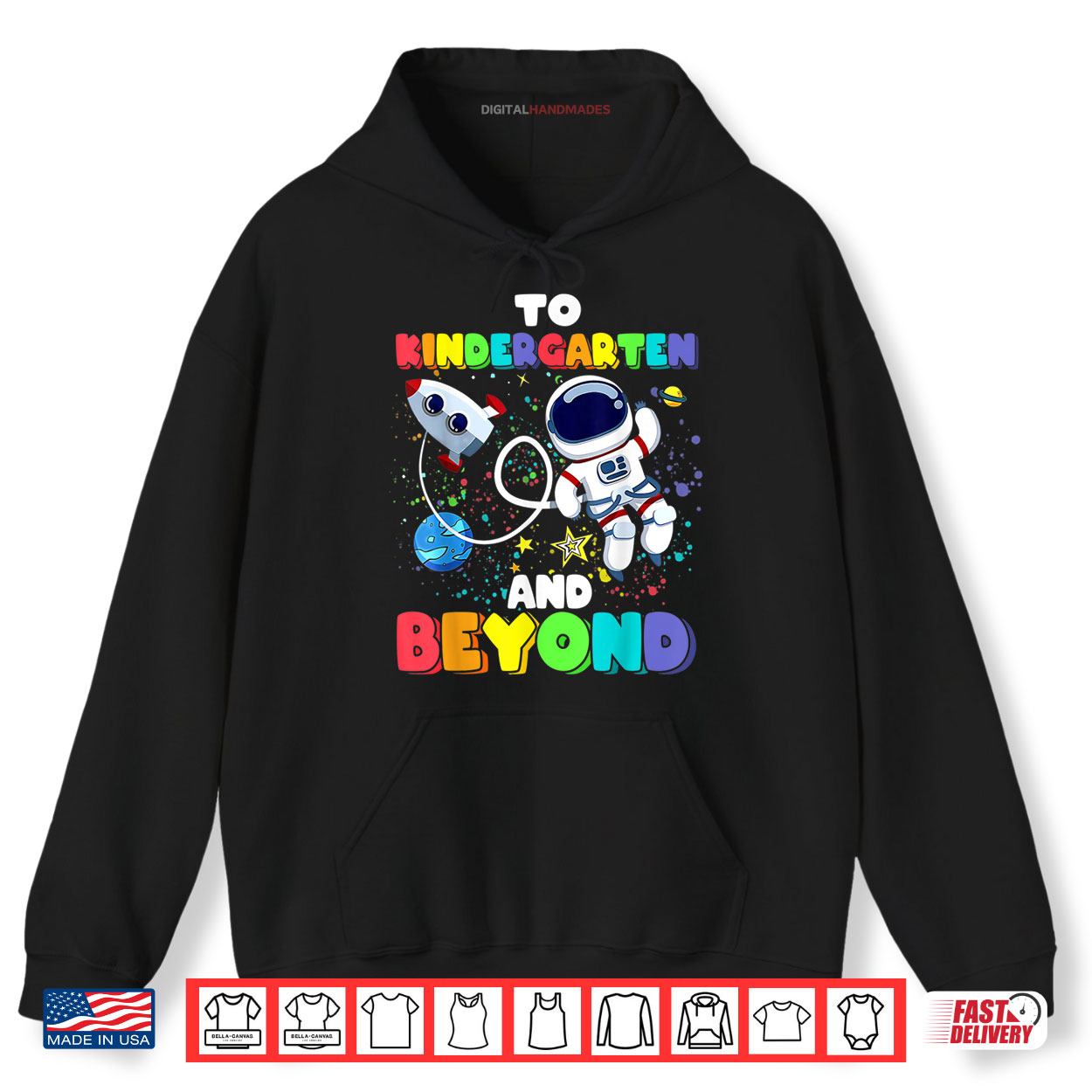 To Kindergarten And Beyond Astronaut Back To School Funny Shirt To Kindergarten And Beyond Astronaut Back To School Funny Shirt