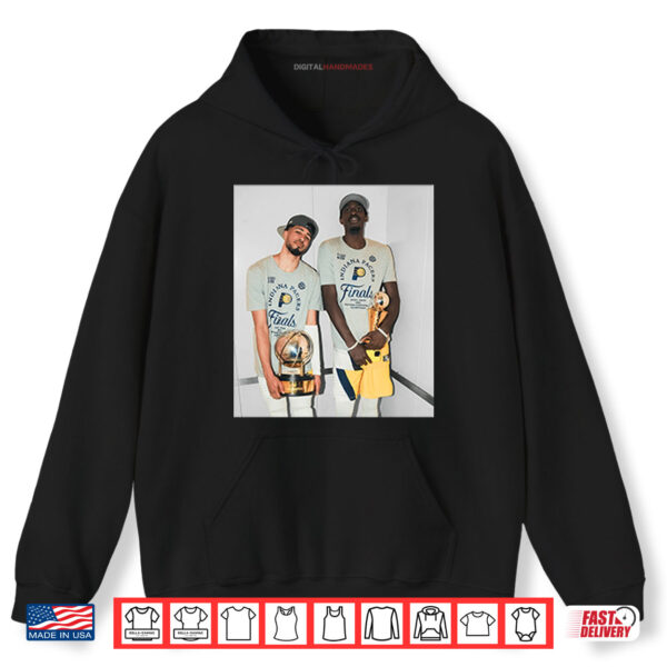 Tyrese Haliburton And Pascal Siakam Basketball Champions 2025 Shirt 2 Hoodie Tyrese Haliburton And Pascal Siakam Basketball Champions 2025 Shirt