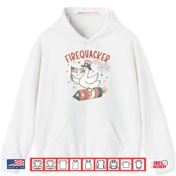 Hoodie Vintage 4th of July Goose Firequacker Patriotic Summer Goose Shirt digitalhandmades 1