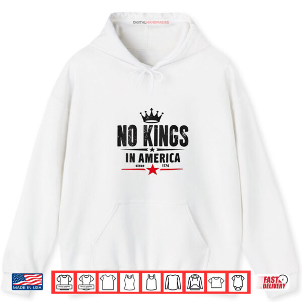 Vintage No Kings Fight Oligarchy Patriotic 4th Of July Girl Shirt 2 Hoodie Womens No Kings In America Since 1776 Shirt