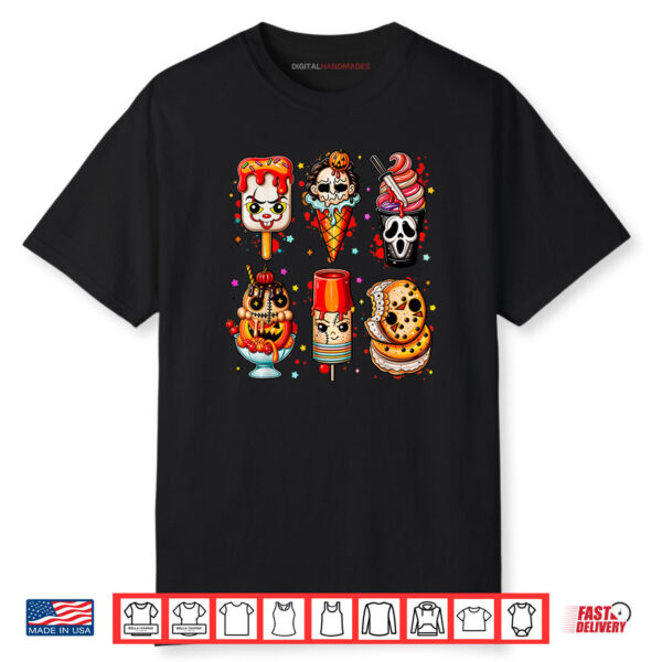 Horror Movie Summer Popsicle Halloween Ice Cream Summerween Shirt