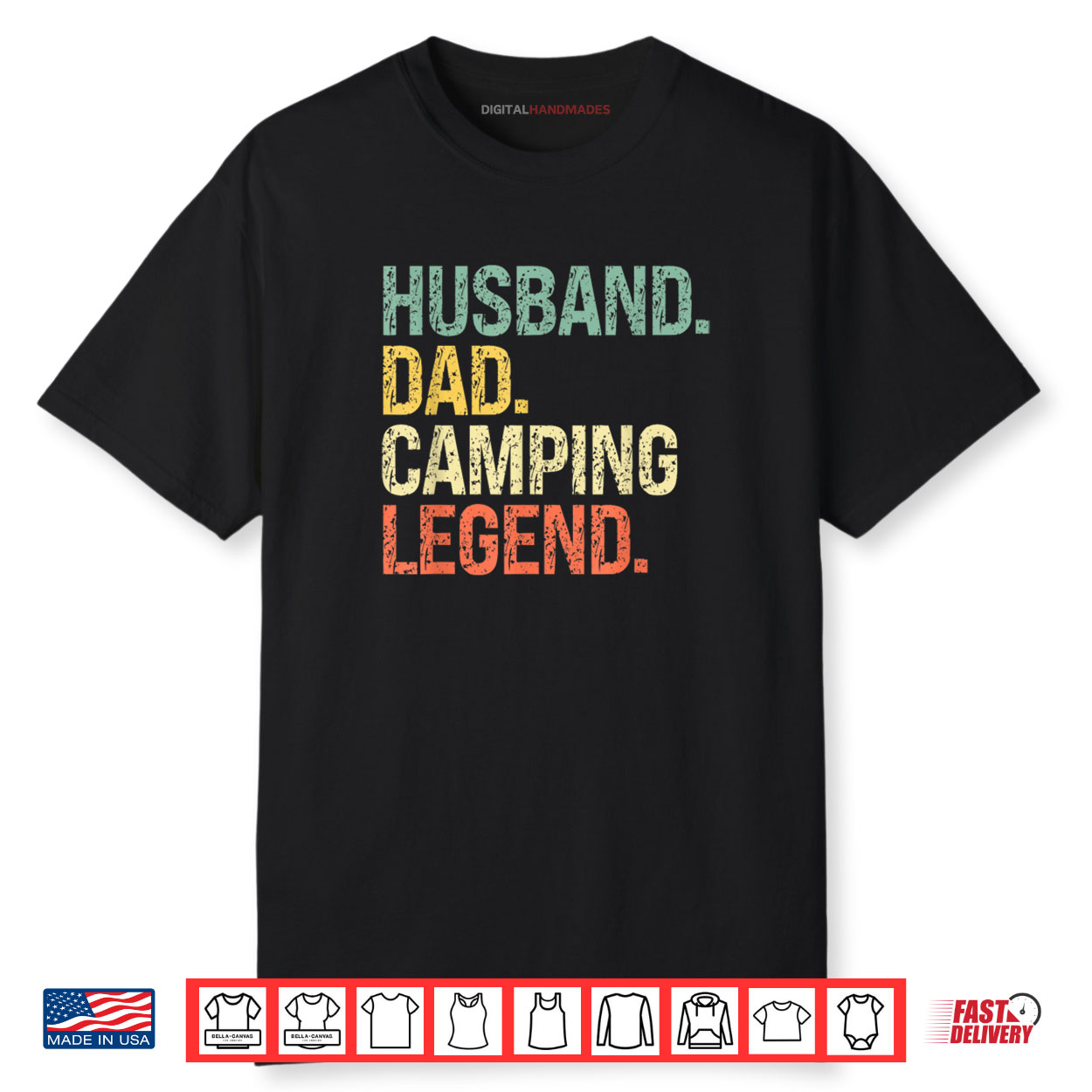 Husband Dad Camping Legend Father’s Day Campfire Shirt Husband Dad Camping Legend Father’s Day Campfire Shirt