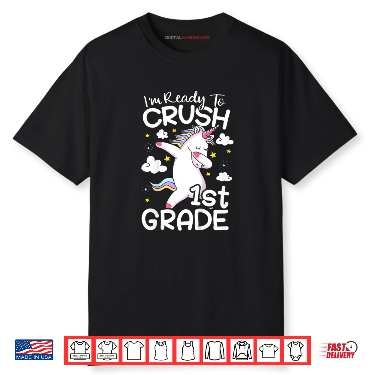 I’m Ready To Crush 1st Grade First Day Of School Shirt I’m Ready To Crush 1st Grade First Day Of School Shirt