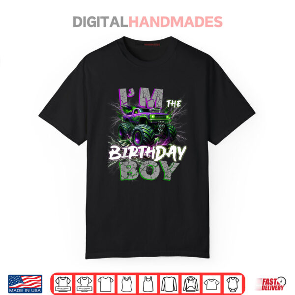 Im The Birthday Monster Truck Group Family Matching Party Shirt