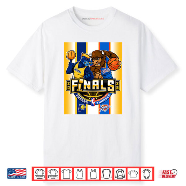 Indiana Pacers Vs Oklahoma City Thunder 2025 NBA Finals Mascot Shirt