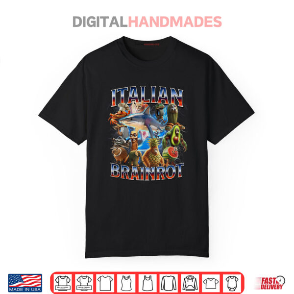 Italian Brainrot Tralalero Tralala Bombardino Crocodilo Shirt